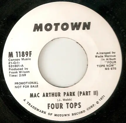 Four Tops - Mac Arthur Park