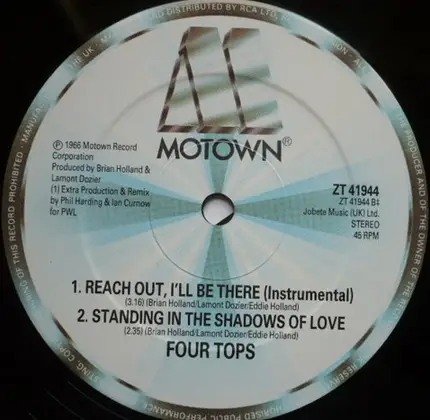 Four Tops - Reach Out I'll Be There (`88 Remix)