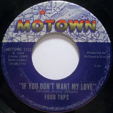 Four Tops - You Keep Running Away / If You Don't Want My Love