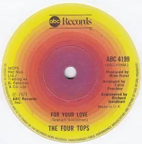The Four Tops - For Your Love / You'll Never Find A Better Man