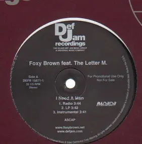 Foxy Brown feat. The Letter M. - I Need A Man / Magnetic feat. Young Gavin