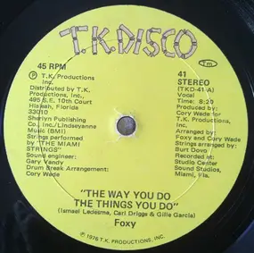 Foxy - The Way You Do The Things You Do