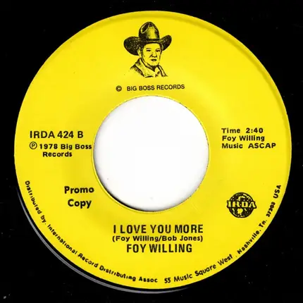 Foy Willing - My Little Girl / I Love You More