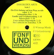7inch Vinyl Single - Foyer Des Arts - Die Unfaehigkeit Zu Fruehstuecken