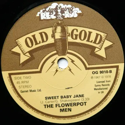 Flower Pot Men - Let's Go To San Francisco / Sweet Baby Jane