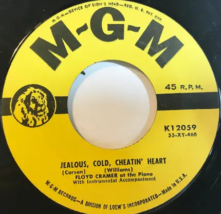 Floyd Cramer - Pianjo Rag / Jealous, Cold, Cheatin' Heart