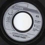 7inch Vinyl Single - Florent Pagny - Comme D'Habitude