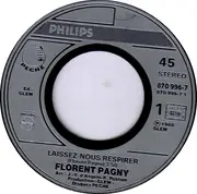 7inch Vinyl Single - Florent Pagny - Laissez-Nous Respirer