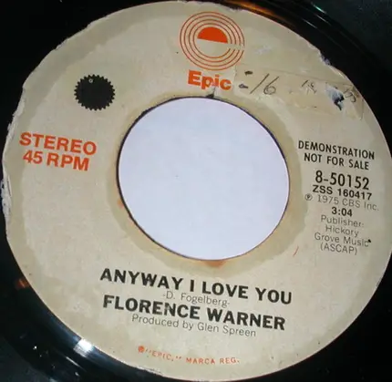 Florence Warner - Anyway I Love You