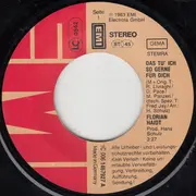 7inch Vinyl Single - Florian Haidt - Das Tu' Ich So Gerne Für Dich