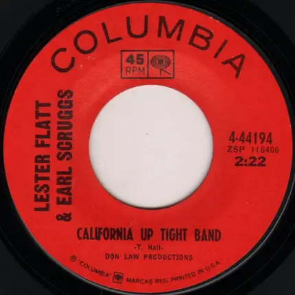 Flatt & Scruggs - California Up Tight Band / Last Train To Clarksville
