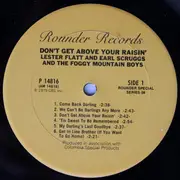 LP - Flatt & Scruggs - Don't Get Above Your Raisin'