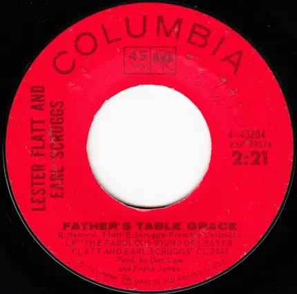 Flatt & Scruggs - I Still Miss Someone / Father's Table Grace
