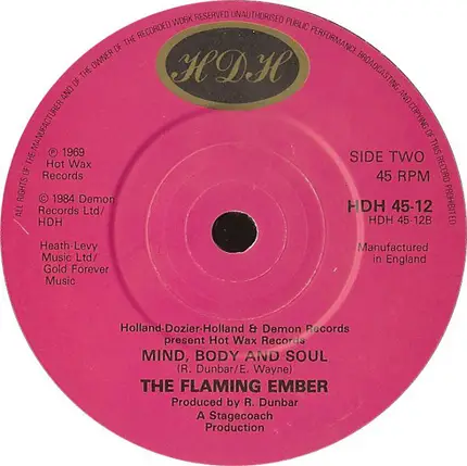 Flaming Ember - Westbound No. 9 / Mind, Body And Soul