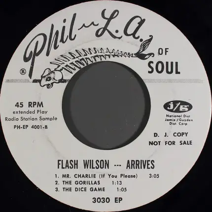 Flash Wilson - Arrives