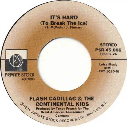 Flash Cadillac & The Continental Kids - Good Times, Rock & Roll
