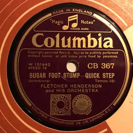 Fletcher Henderson And His Orchestra - Clarinet Marmalade / Sugar Foot Stomp