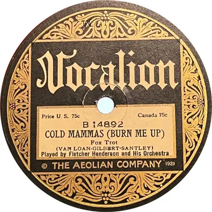 Fletcher Henderson And His Orchestra - Forsaken Blues / Cold Mammas (Burn Me Up)