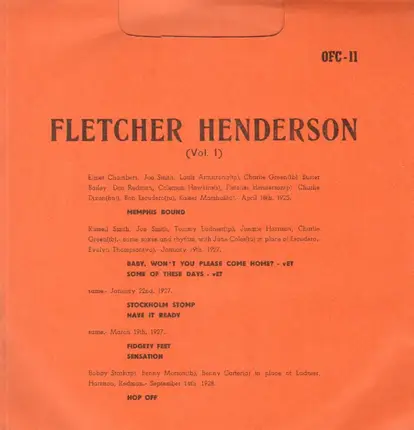 Fletcher Henderson - Fletcher Henderson Vol. 1
