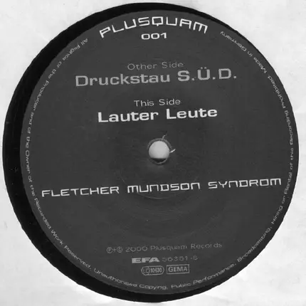 Fletcher Mundson Syndrom - Druckstau S.ü.d. / Lauter Leute