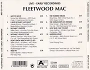 CD - Fleetwood Mac - Live / Early Recordings