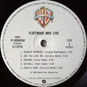 Double LP - Fleetwood Mac - Live