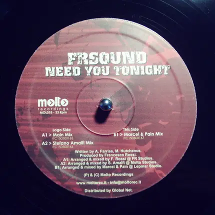 FR Sound - Need You Tonight