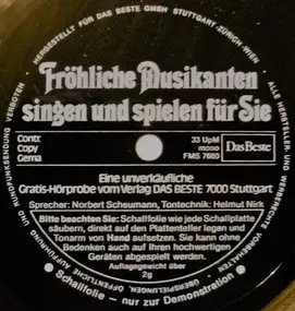 Fröhliche Musikanten - Singen Und Spielen Für Sie