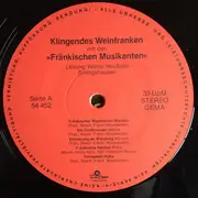 LP - Fränkische Musikanten - Klingendes Weinfranken