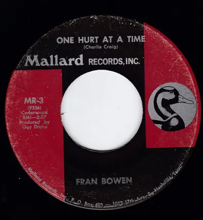 Fran Bowen - One Hurt At A Time / Look Out Heart
