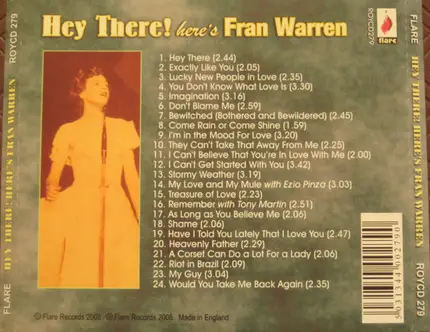 Fran Warren - Hey There! Here's Fran Warren