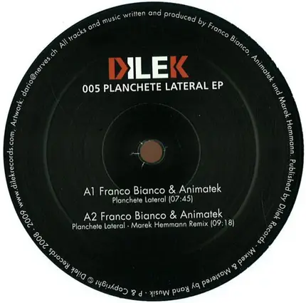 Franco Bianco - Planchete Lateral EP