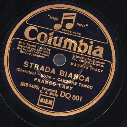 Franco Lary - Strada bianca / Chitarra
