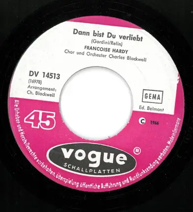 Françoise Hardy - Dann Bist Du Verliebt