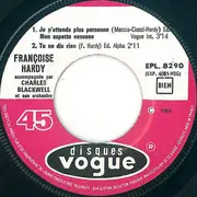 7inch Vinyl Single - Françoise Hardy - Je N'attends Plus Personne