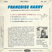 7inch Vinyl Single - Françoise Hardy - C'Est A L'Amour Auquel Je Pense