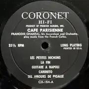 LP - Francois Chantal & Orchestra - Parisienne Accordion - Mono