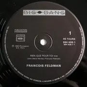 12inch Vinyl Single - François Feldman - Rien Que Pour Toi
