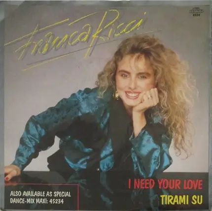 Franca Ricci - I Need Your Love / Tirami Su