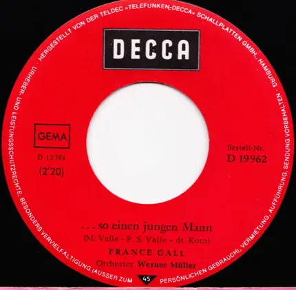 France Gall - Merci, Herr Marquis