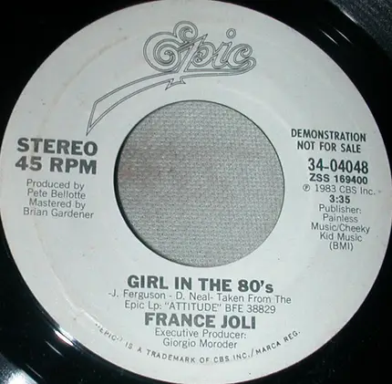 France Joli - Girl In The 80's
