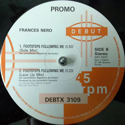Frances Nero - Footsteps Following Me