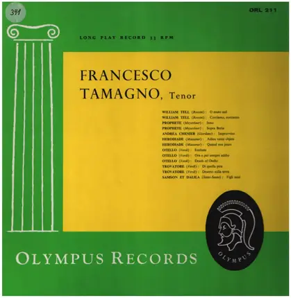 Francesco Tamagno - Francesco Tamagno, Tenor