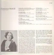 LP - Francesco Merli - Francesco Merli II Lebendige Vergangenheit