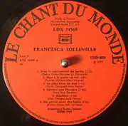 LP - Francesca Solleville - Aujourd'Hui Les Femmes