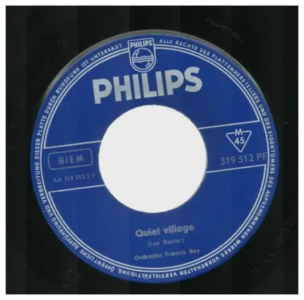 Francis Bay Et Son Orchestre - Quiet Village / Mambo Nr. 5