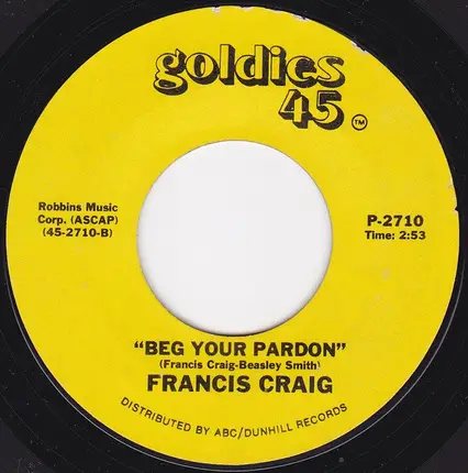 Francis Craig - Near You
