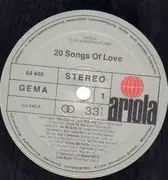 LP - Francis Lai / Blue Haze / Dalida a.o. - 20 Songs Of Love