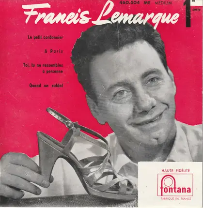 Francis Lemarque - 1re série - Le Petit Cordonnier