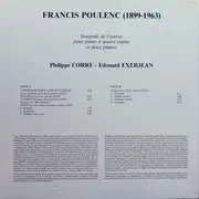 LP - Francis Poulenc , Philippe Corre , Edouard Exerjean - Œuvres Pour Deux Pianos Et Piano À Quatre Mains - Gatefold